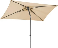 Schneider Schirme Schneider Marktschirm 240 cm x 140 cm Natur mit Push-Up Mechanik
