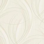 Bricoflor Muster Tapete mit Geschwungenen Linien Moderne Vliestapete in Creme Beige