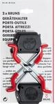 Bruns Ger&auml;tehalter f&uuml;r Werkstatt und Garten Schwarz Rot 2 St&uuml;ck