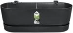 Elho &Uuml;bertopf Greenville Easy Balcony 19,4 cm x 52 cm Living Schwarz