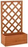 vidaXL Garten-Spalier mit Blumenkasten Orange 50x25x90 cm Tannenholz 314830