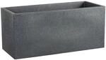 Scheurich Pflanzgef&auml;&szlig; C-Cube 26,5 cm x 25 cm x 58,5 cm Stony Black 21,
