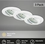 Briloner LED-Einbaustrahler Attach Dim 3er Wei&szlig; &Oslash; 8,2 cm