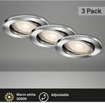 Briloner LED-Einbaustrahler Chrom