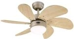 WESTINGHOUSE Deckenventilator Turbo Swirl Titan 76 cm mit Beleuchtung und...