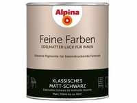 Alpina Feine Farben Lack Klassisches Matt-Schwarz 750 ml