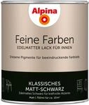 Alpina Feine Farben Lack Klassisches Matt-Schwarz 750 ml