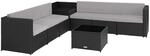 Tectake Rattan Lounge Verona F&uuml;r 6 Personen Widerstandsf&auml;hig und Uv Best&auml;ndig 306