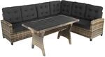Tectake Rattan Lounge Catania F&uuml;r 6 Personen Widerstandsf&auml;hig 120 x 65 x 73 cm