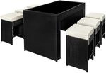 Tectake Aluminium Rattan Barset Ibiza Wetterfest und Uv Best&auml;ndig Dicke Der