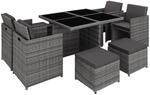 Tectake Aluminium Rattan Sitzgruppe Manhattan Wetterfest und Uv Best&auml;ndig 2