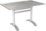 Acamp Klapptisch Rechteckig HPL Platin-Cemento 120 cm x 80 cm