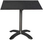 Acamp Klapptisch Quadratisch HPL Anthrazit-Cemento 80 cm x 80 cm