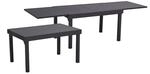 Garden Pleasure Gartentisch Elena ausziehbar Anthrazit 130 cm x 65 cm