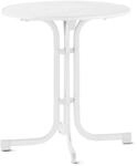 Sieger Klapptisch 207/W Rund Wei&szlig; &Oslash; 70 cm