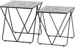 Siena Garden Gartentisch Como Quadratisch Grau 51 cm x 51 cm