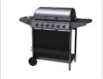 Tepro Gasgrill Hampton 6 mit Seitenkocher Schwarz