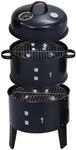 vidaXL 3-in-1 Holzkohlegrill R&auml;ucherofen 40x80 cm 46613