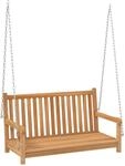 vidaXL Hollywoodschaukel Massivholz Teak 114x60x64 cm 1085161