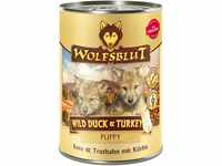 Wolfsblut Hunde-Nassfutter Wild Duck und Turkey Puppy Ente und Truthahn mit Kürb