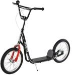 HOMCOM Kinderroller mit Luftreifen Handbremse 16 Zoll