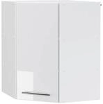Vicco Eckh&auml;ngeschrank Fame-Line K&uuml;chen-Eckschrank Wei&szlig; Hochglanz/Wei&szlig; 57 cm