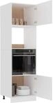vidaXL Mikrowellenumbauschrank Wei&szlig; 60x57x207 cm Holzwerkstoff