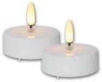 Star Trading LED Teelicht Kerze 3D FLAMME Maxi 2er Set Timer