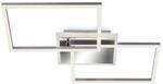 Brilo LED-Deckenleuchte Frame inkl. Fernbedienung Dimmbar Backlight Silber