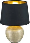 Trio Tischleuchte Luxor H: 26 cm Schwarz-Gold