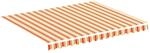 vidaXL Markisenbespannung Gelb und Orange 3x2,5 m 312015