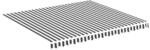 vidaXL Markisenbespannung Anthrazit und Wei&szlig; 4x3,5 m 311988