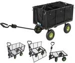 TRUTZHOLM Gartenwagen Herausnehmbare Plane 550 kg Klappbare Gitterw&auml;nde