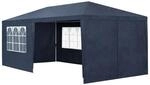 Juskys Partyzelt Gartenzelt 3x6m mit Seitenw&auml;nden in Blau