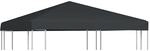 vidaXL Pavillondach 310 g/m&sup2; 3x3 m Grau 44781