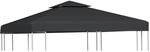 vidaXL Pavillon-Ersatzdach 310 g/m&sup2; Dunkelgrau 3x3 m 40878