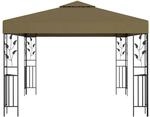 vidaXL Pavillon 3x3 m Taupe 180 g/m2