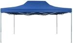 vidaXL Profi-Partyzelt Faltbar 3x4 m Stahl Blau