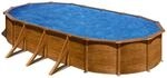 Gre Pool Pacific Oval mit Holzoptik 500 cm x 300 cm x 120 cm Holzfarben