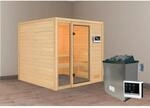 Karibu Sauna Jutta mit Ofen externe Stg.Natur