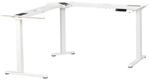 Albatros Eck Schreibtisch-Gestell LIFT L7W Weiss Stufenlos Verstellbar 3 Motoren