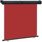 vidaXL Balkon-Seitenmarkise 175x250 cm Rot 48439