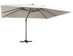 vidaXL Ampelschirm mit LED-Beleuchtung Alu-Mast 400x300 cm Sandwei&szlig; 47004