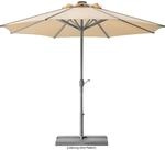 Schneider Marktschirm Rooftop &Oslash; 350 cm Natur mit Kurbelmechanik