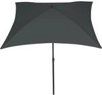 Siena Garden Marktschirm City 180 cmx 180 cm Grau mit Neigungsfunktion