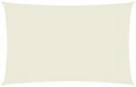vidaXL Sonnensegel Oxford-Gewebe Rechteckig 2x5 m Creme 135204