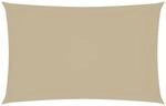 vidaXL Sonnensegel Oxford-Gewebe Rechteckig 2x5 m Beige 135149