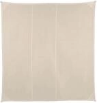 Relaxdays Sonnensegel Quadrat Polyester Beige UV Schutz 4 x 4 m