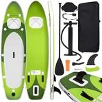 vidaXL SUP-Board-Set Aufblasbar Gr&uuml;n 330x76x10 cm 93387