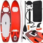 vidaXL SUP-Board-Set Aufblasbar Rot 330x76x10 cm 93386